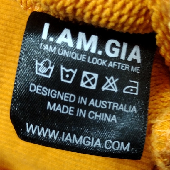 I.AM.GIA Ariana Ombre Hoodie Women S Orange Casual Retro 90s Y2K Boho Streetwear - Picture 7 of 8